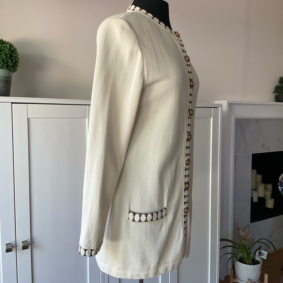 St. John Collection by Marie Gray Knit Cardigan Cream Size 10 - Picture 4 of 16